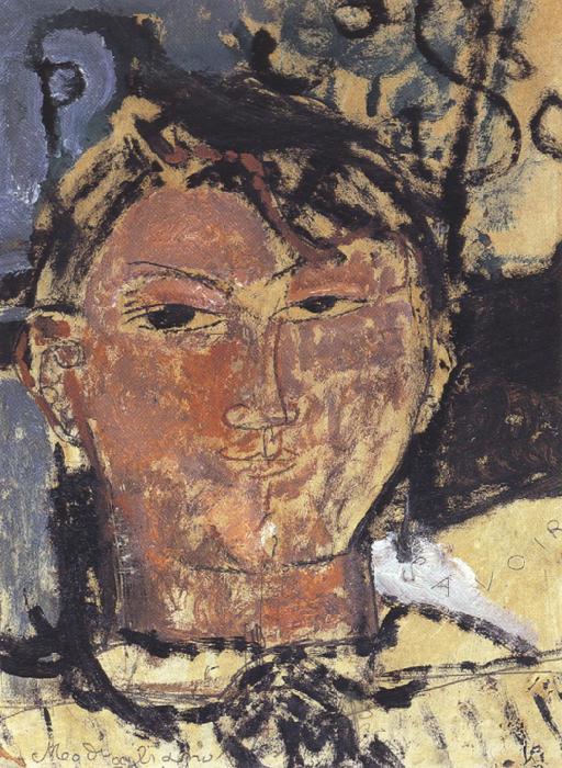 Amedeo Modigliani Portrait of Pablo Picasso (mk39) Spain oil painting art